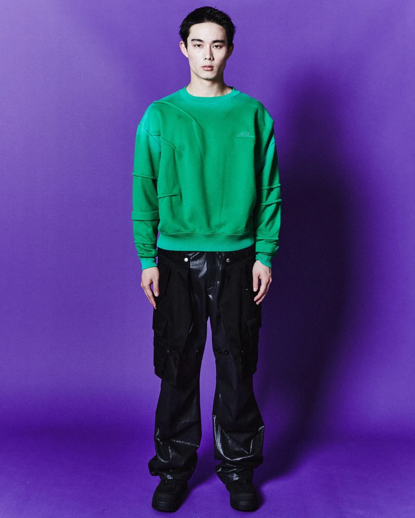 MARDRO GRADIENT SWEATSHIRTS atb1081m(GREEN)