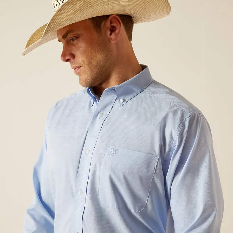 Men's Ariat 360 Airflow Blue Shirt