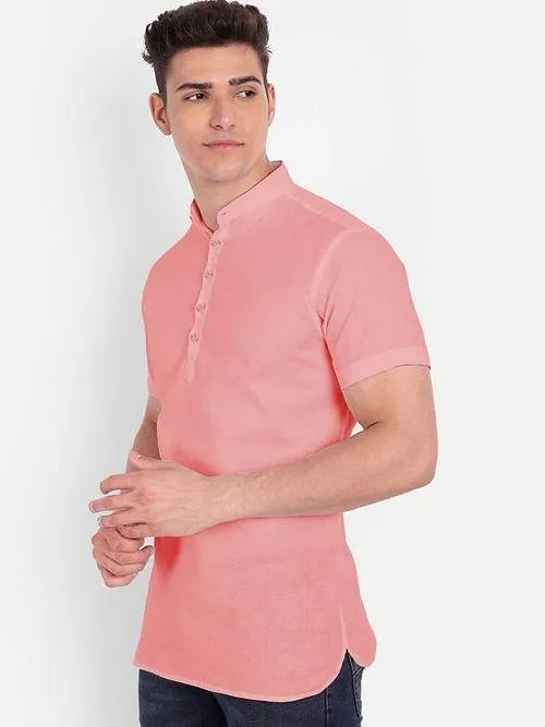 Men's Casual Cotton Shirts - Short Sleeve