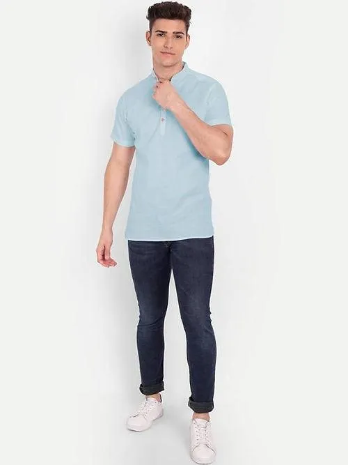 Men's Casual Cotton Shirts - Short Sleeve