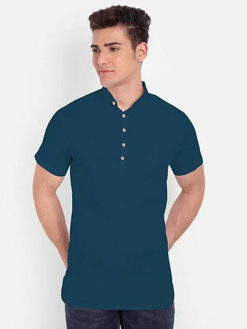 Men's Casual Cotton Shirts - Short Sleeve