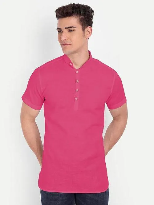 Men's Casual Cotton Shirts - Short Sleeve