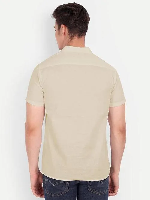 Men's Casual Cotton Shirts - Short Sleeve