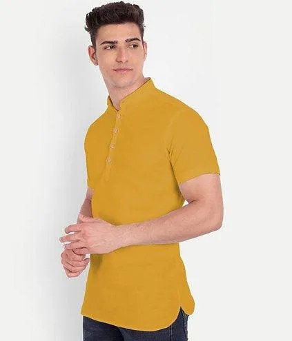 Men's Casual Cotton Shirts - Short Sleeve