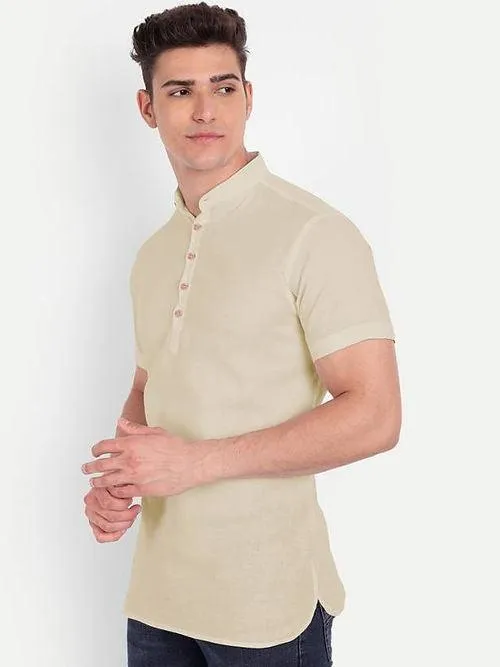 Men's Casual Cotton Shirts - Short Sleeve