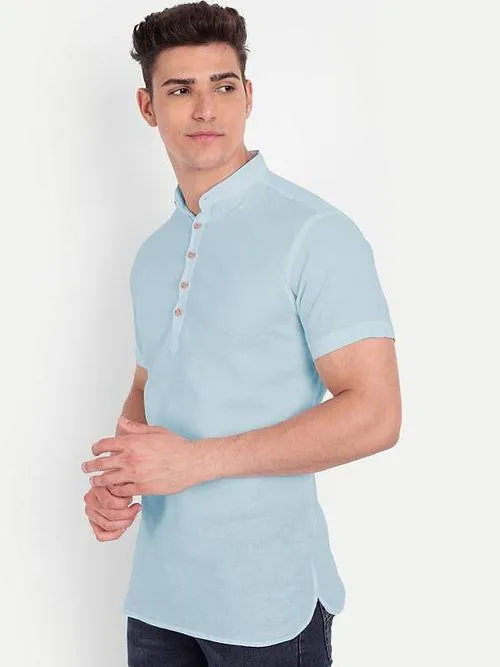 Men's Casual Cotton Shirts - Short Sleeve