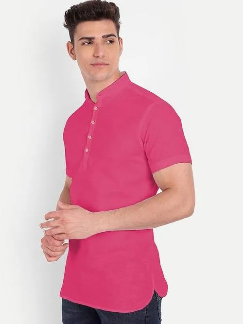 Men's Casual Cotton Shirts - Short Sleeve