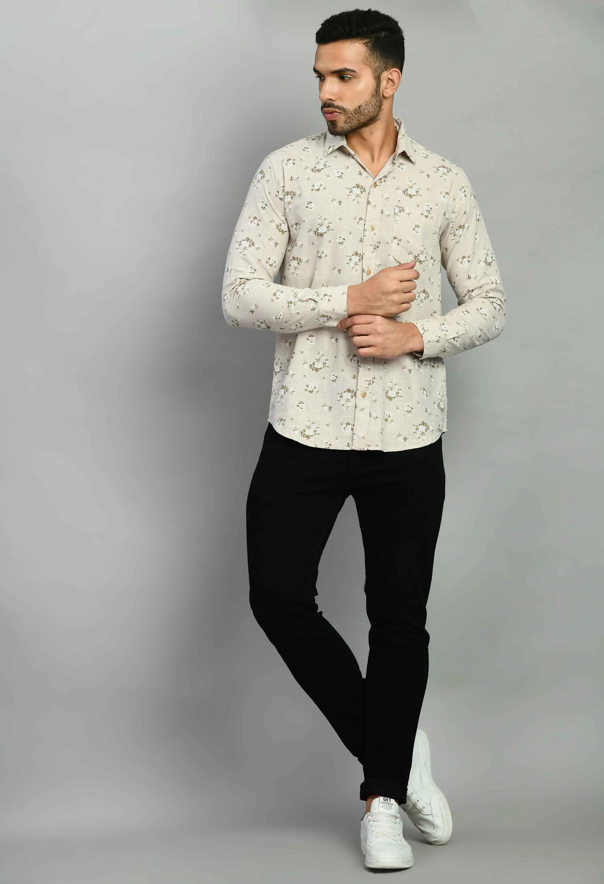 Men's Linan Smart Fit Floral Casual Shirt