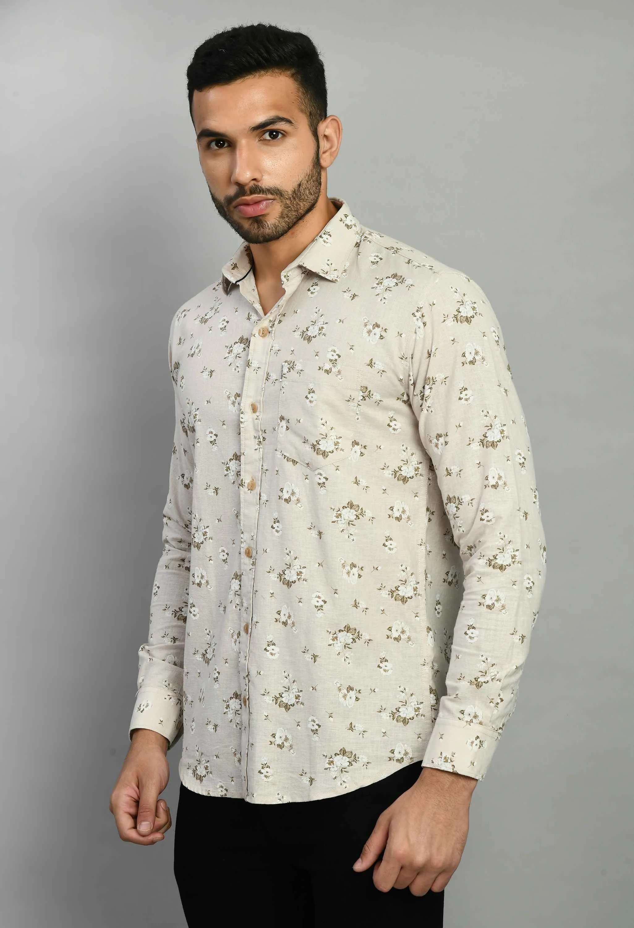 Men's Linan Smart Fit Floral Casual Shirt