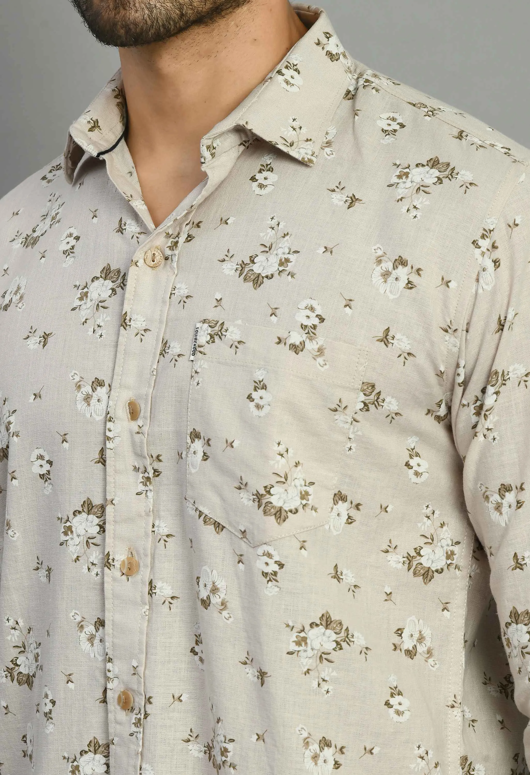 Men's Linan Smart Fit Floral Casual Shirt