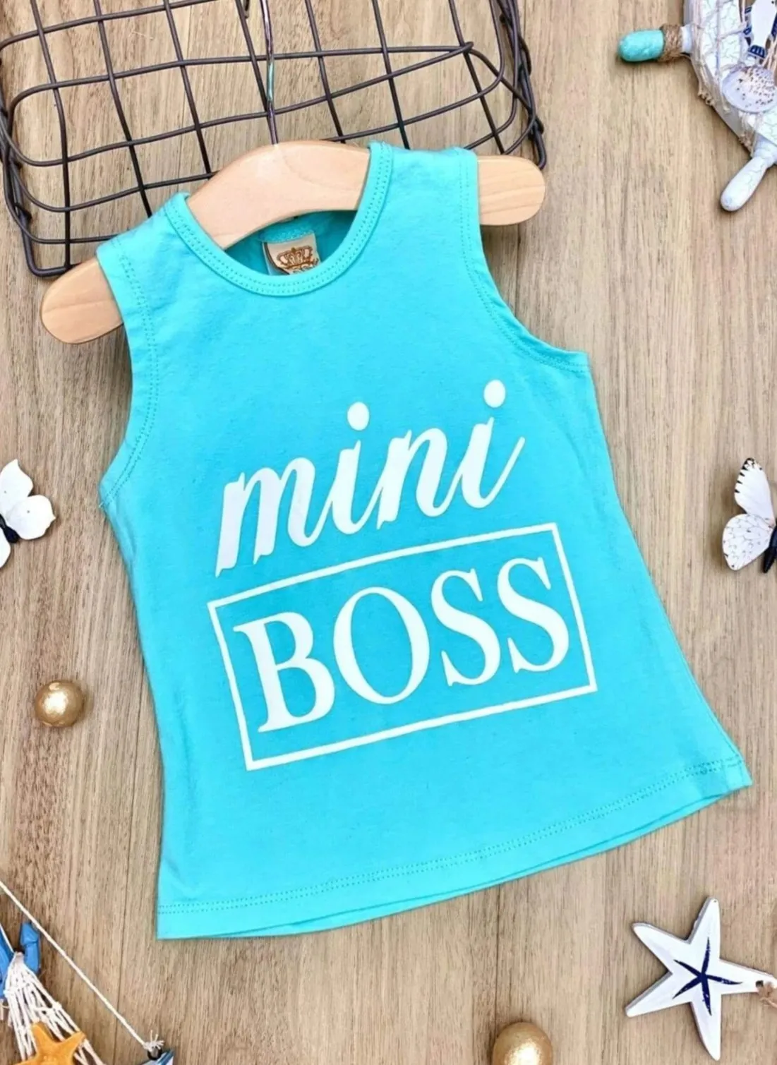 Mini Boss Mint Tank Top