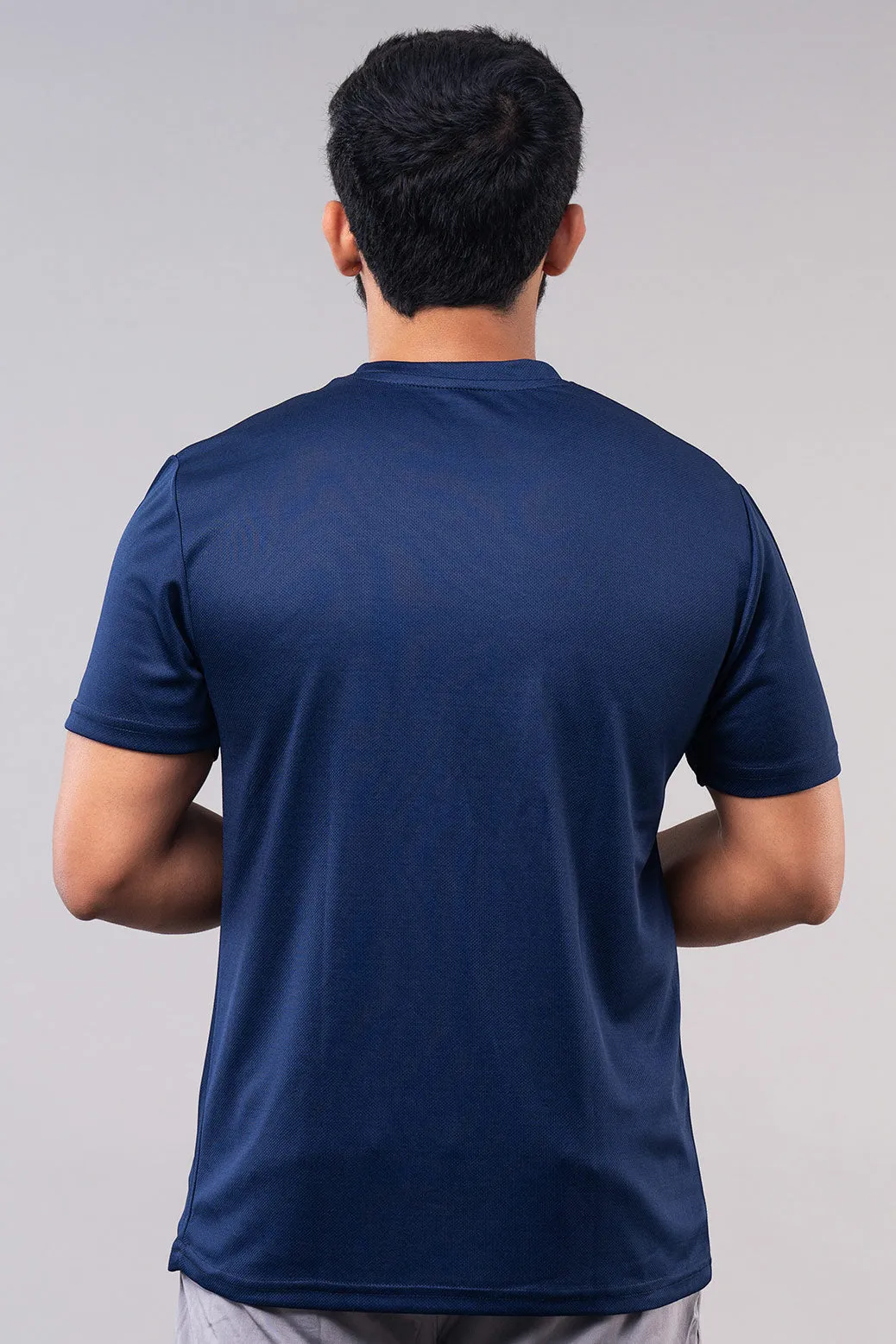 MINIMAL BUZZ VERSITY GRAPHIC T-SHIRTS - NAVY