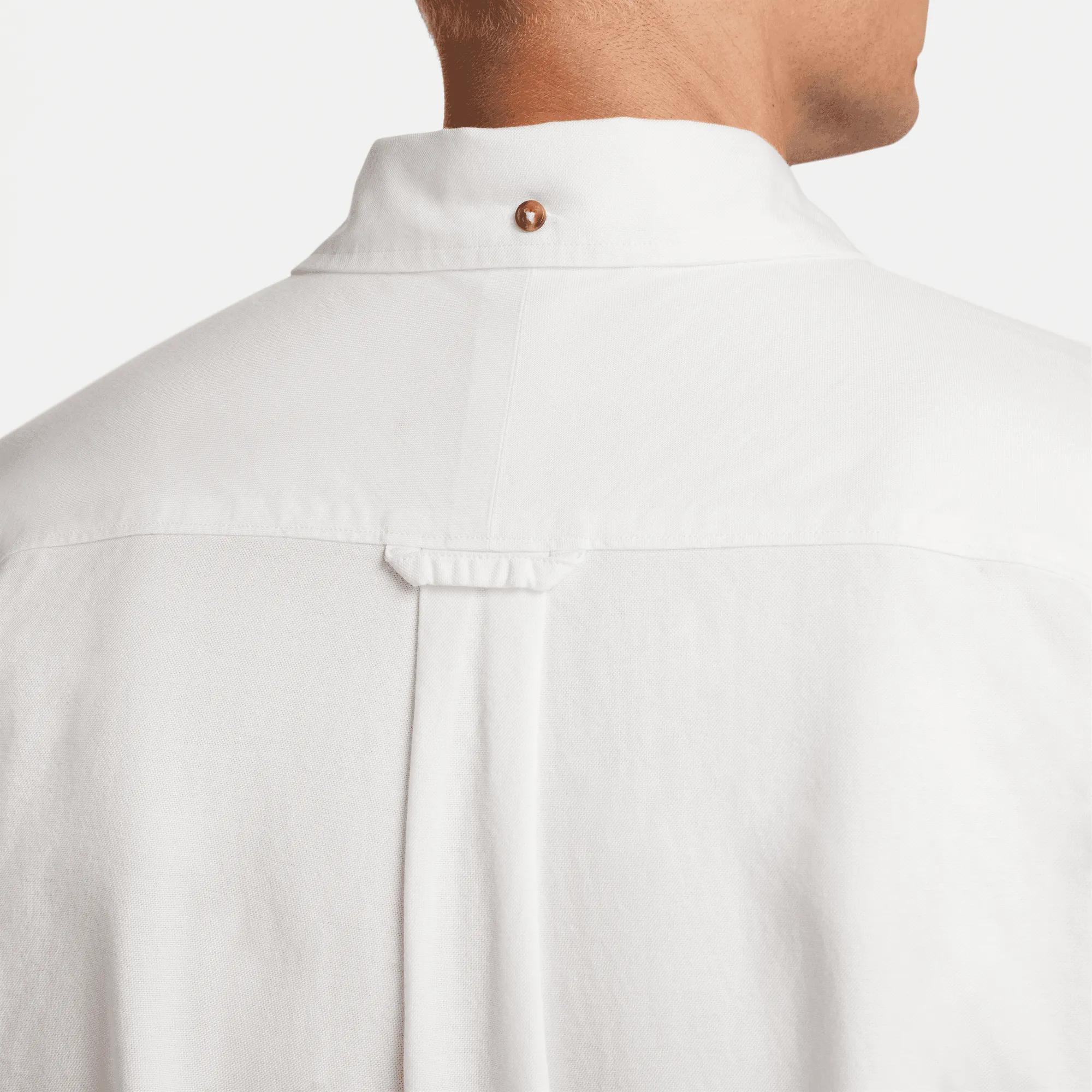 Nike Life White Long-Sleeve Oxford Button-Down Shirt