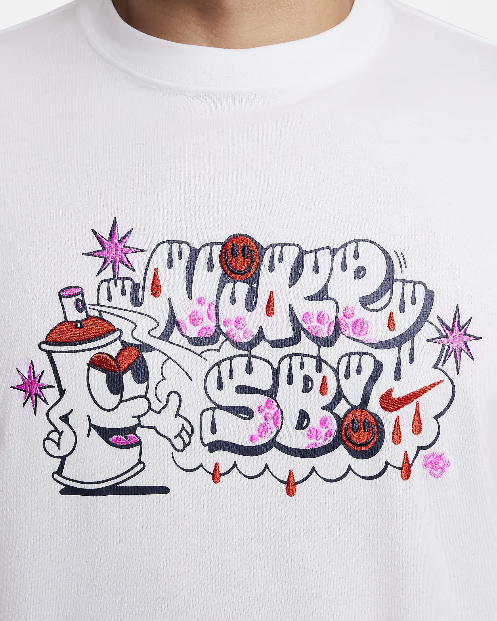 Nike Max90 Skate Spray Can T-Shirt - WHITE