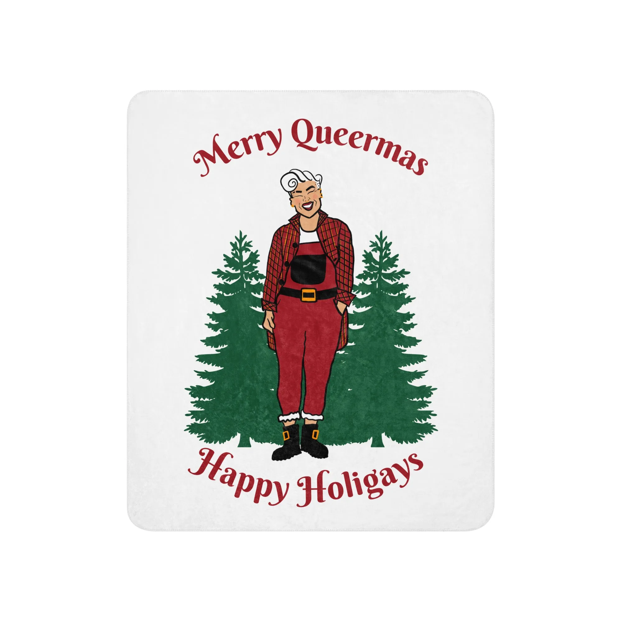 Queer Santa Sherpa Blanket