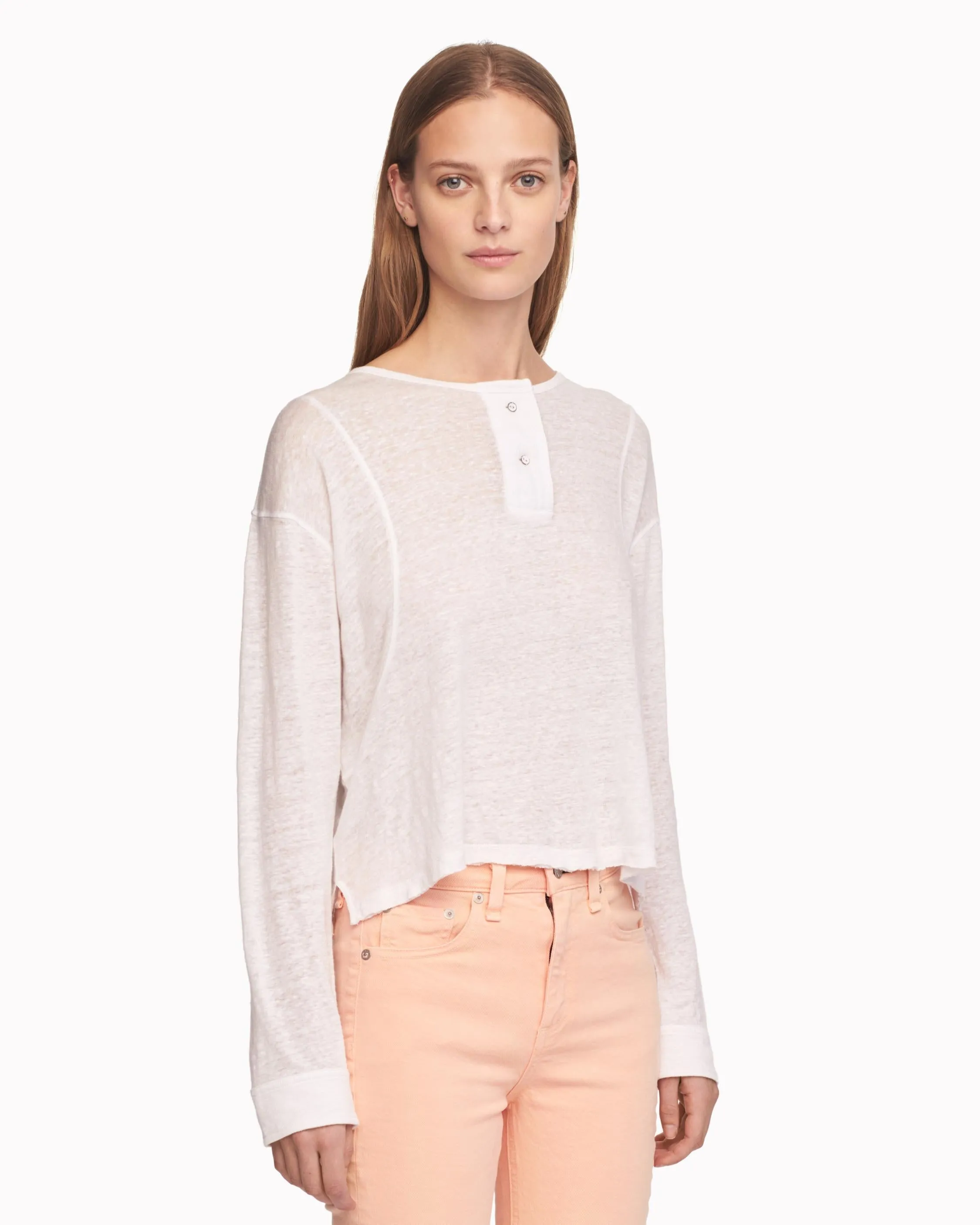 Rag & Bone - Lottie Long Sleeve in White