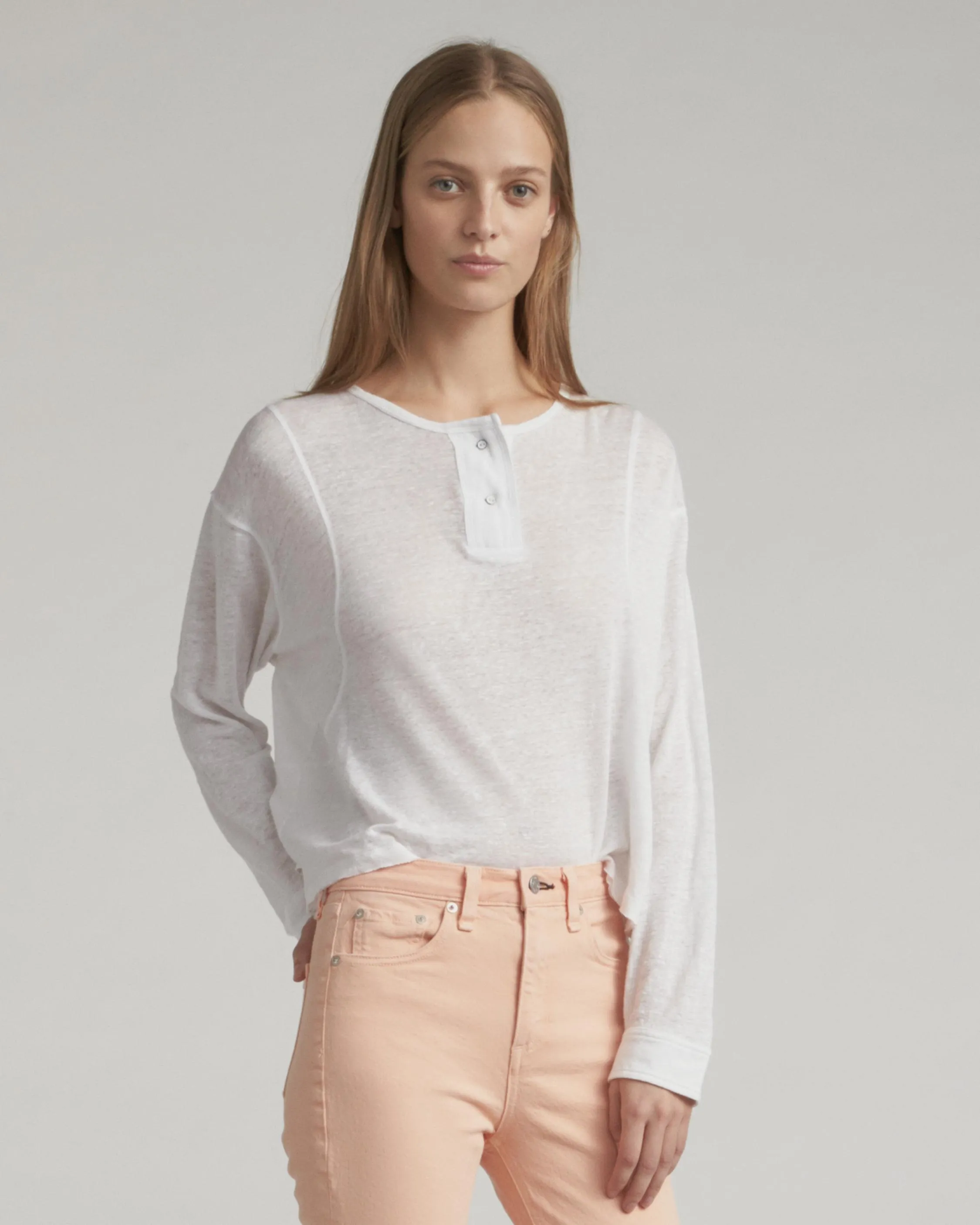 Rag & Bone - Lottie Long Sleeve in White