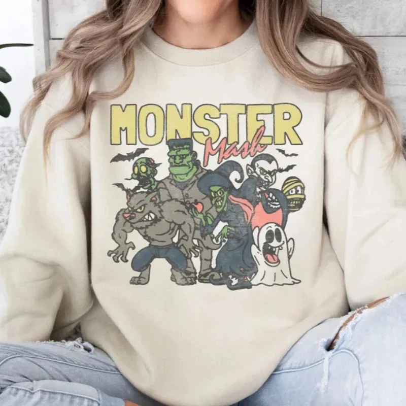 Retro Halloween Themed Comfy Sweatshirts