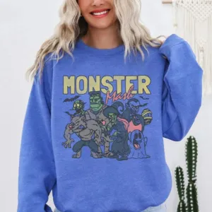 Retro Halloween Themed Comfy Sweatshirts