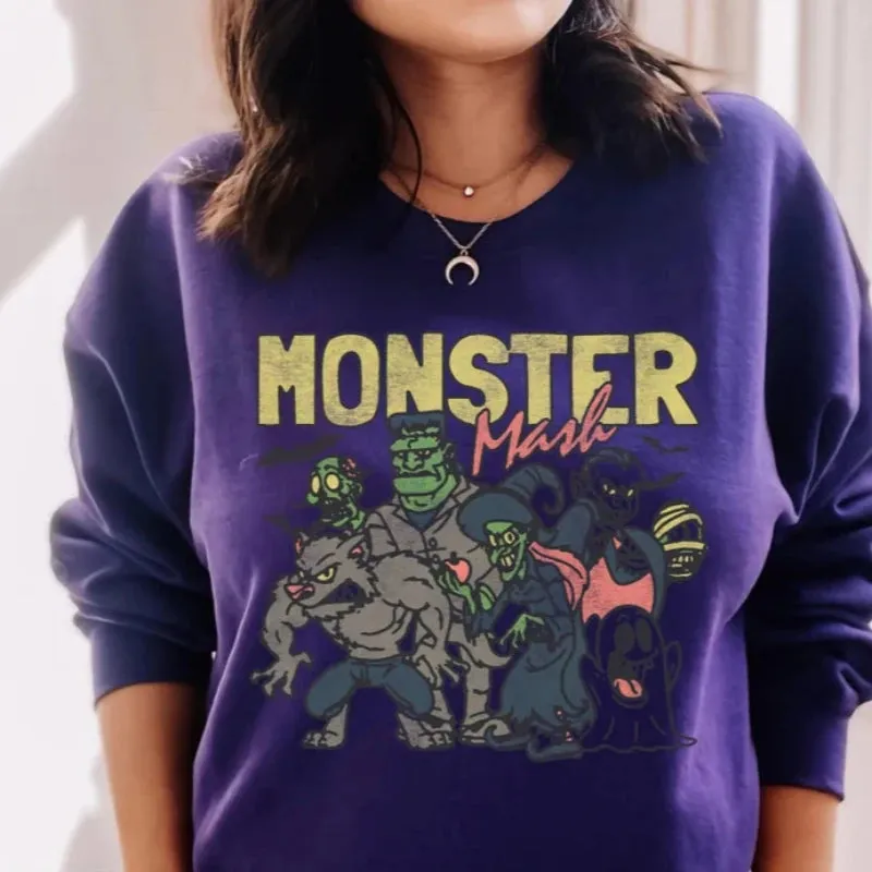 Retro Halloween Themed Comfy Sweatshirts