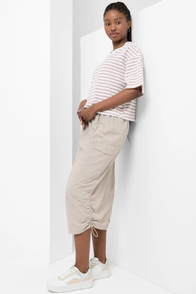 Stripe Boxy Short Sleeve T-Shirt Natural