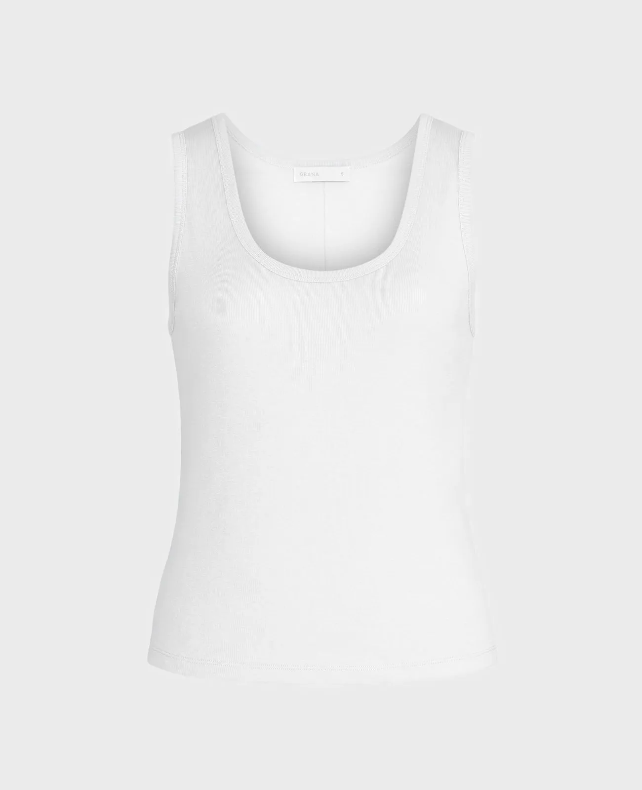 Supima Scoop Neck Ribbed Tank