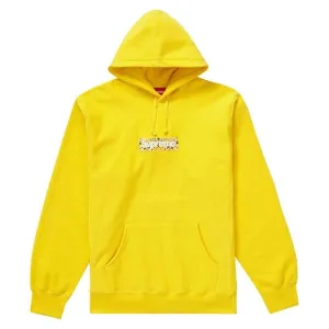 Supreme Bandana Box Logo Hooded Sweatshirt Yellow