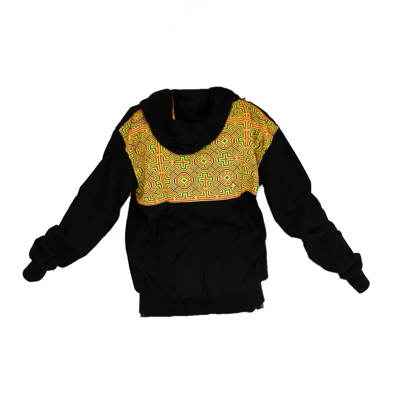 Tribal Hoody with Hmong Fabric Back