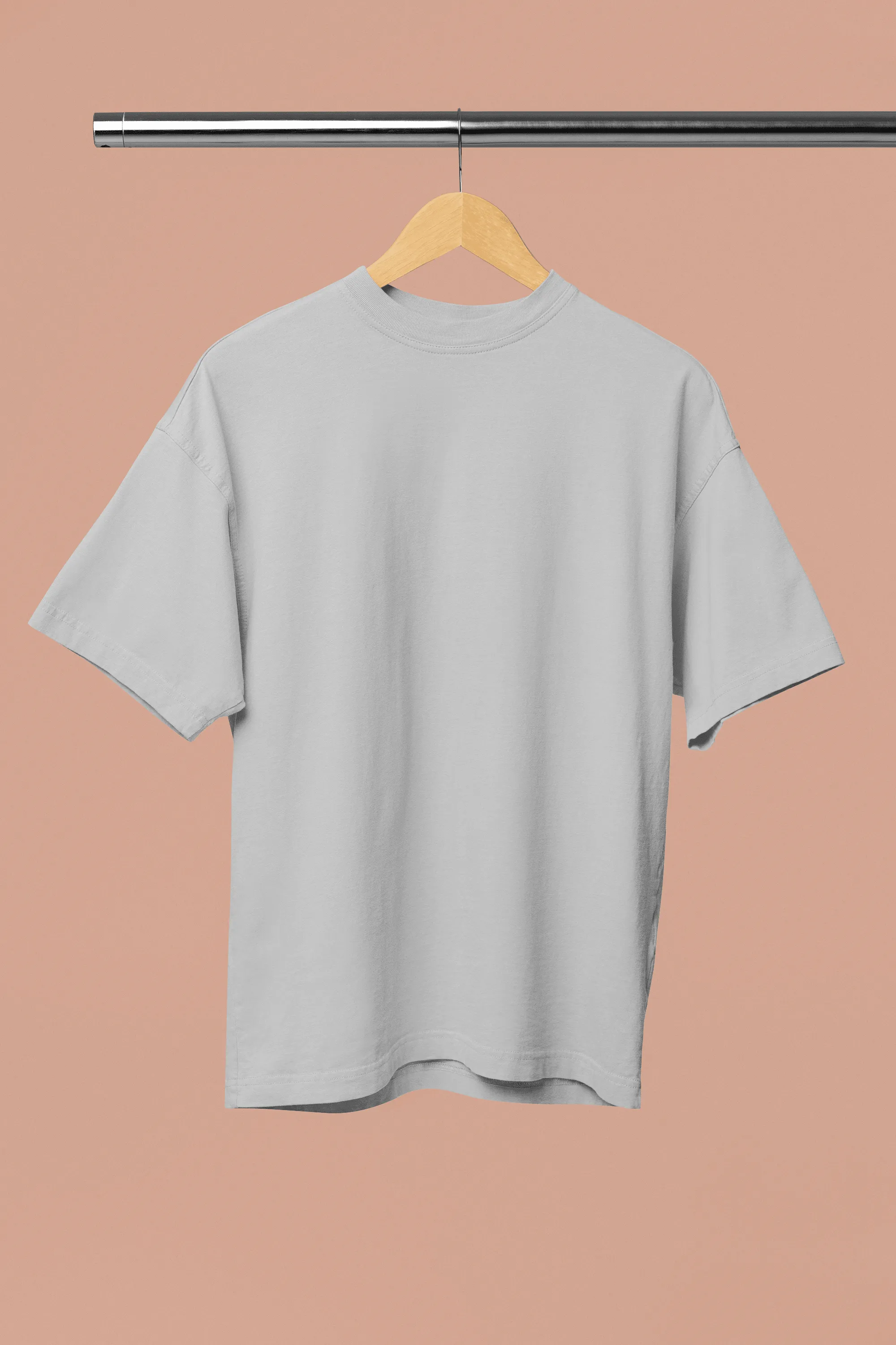 Unisex Oversize T-shirts - Ultra-Soft Cotton, Bio-Washed (Beige)