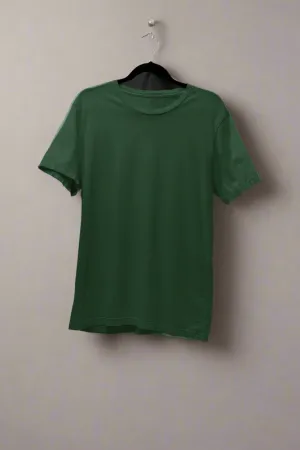 Unisex Plus Size T-Shirt - Ultra-Soft Cotton, Bio-Washed (Bottle Green)