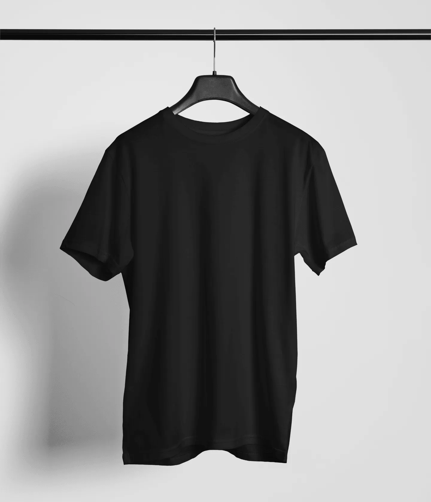 Unisex Regular Fit T-Shirt - 100% Cotton, Bio-Washed (Black)