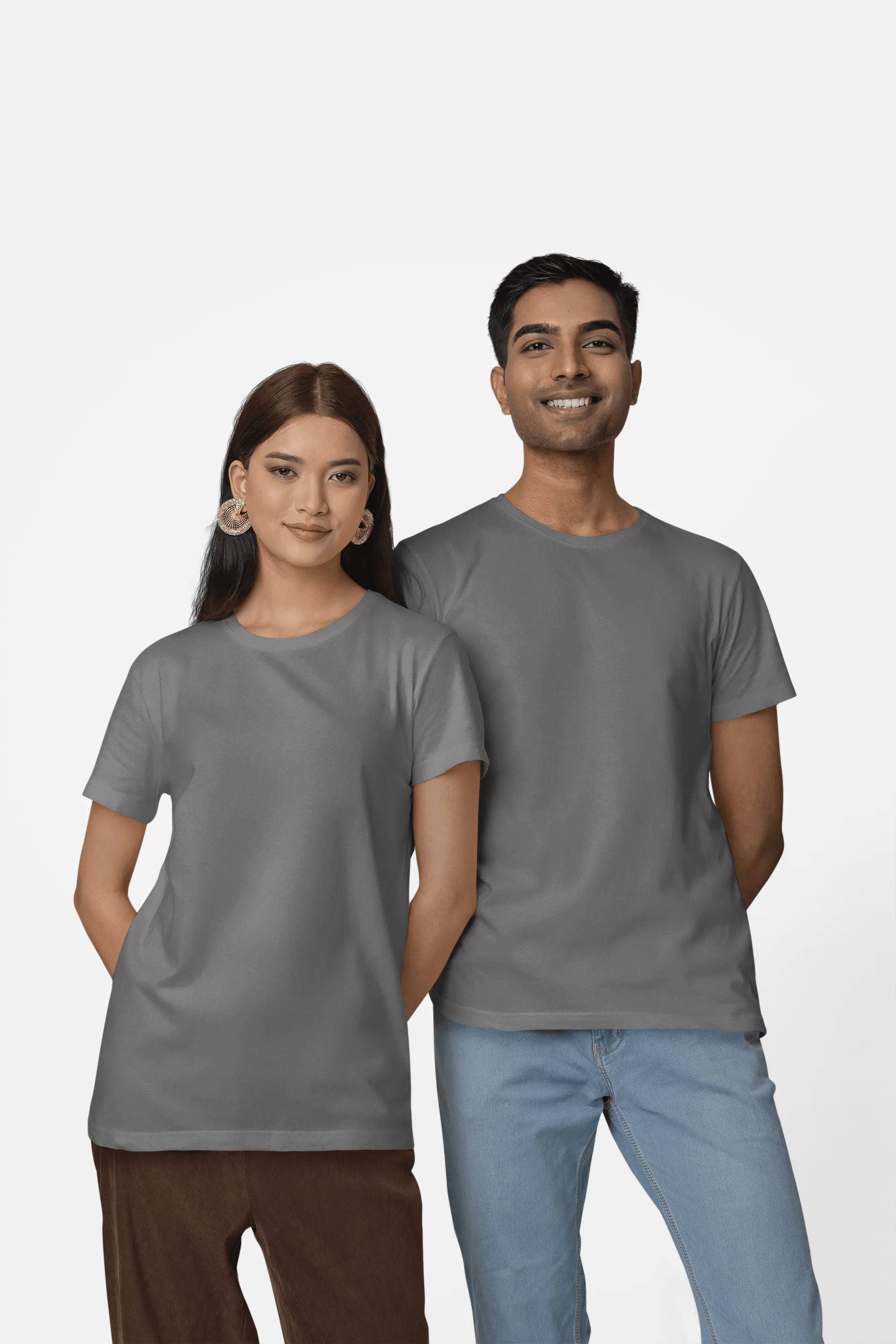 Unisex Regular Fit T-Shirt - 100% Cotton, Bio-Washed (Black)