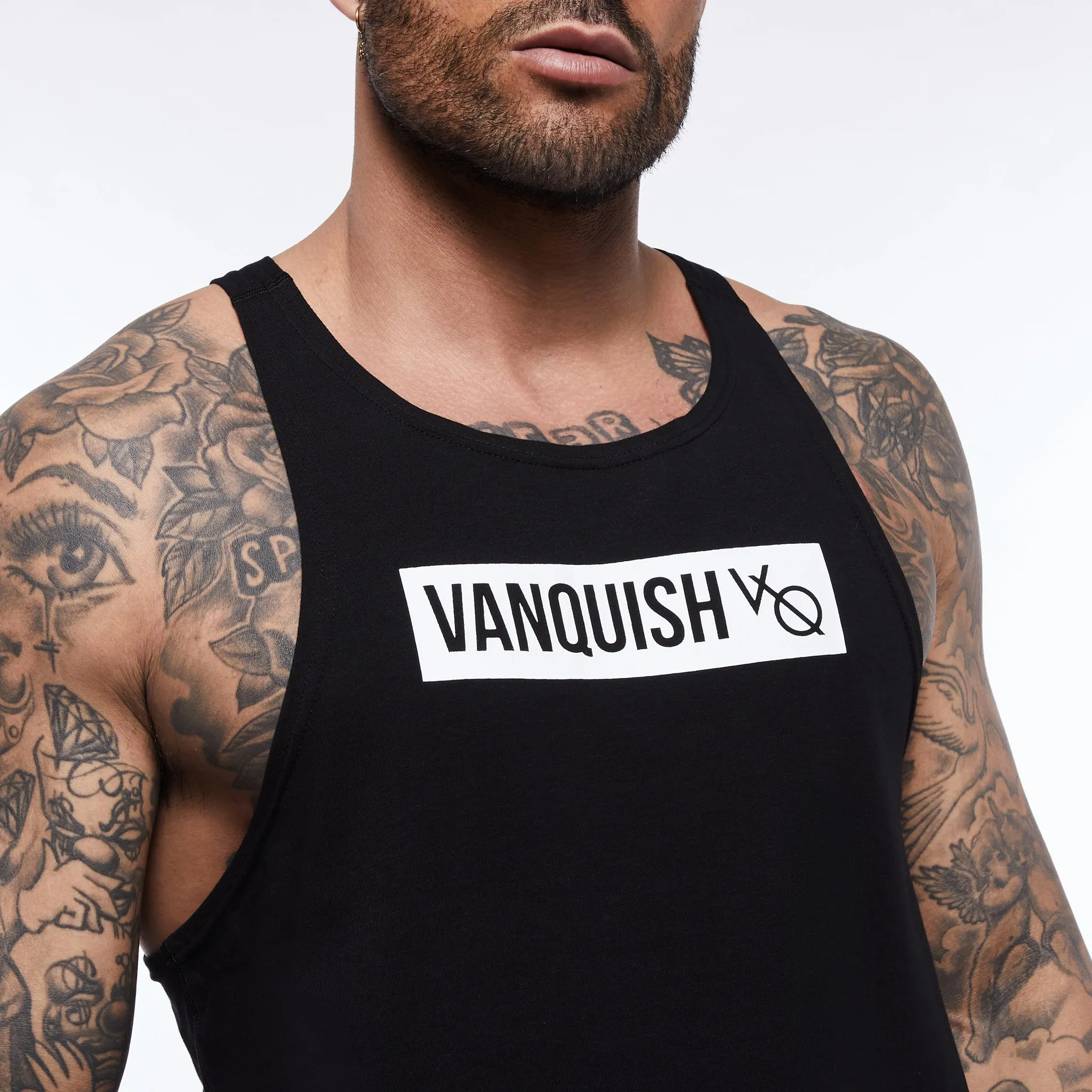 Vanquish Box Logo Black Tank