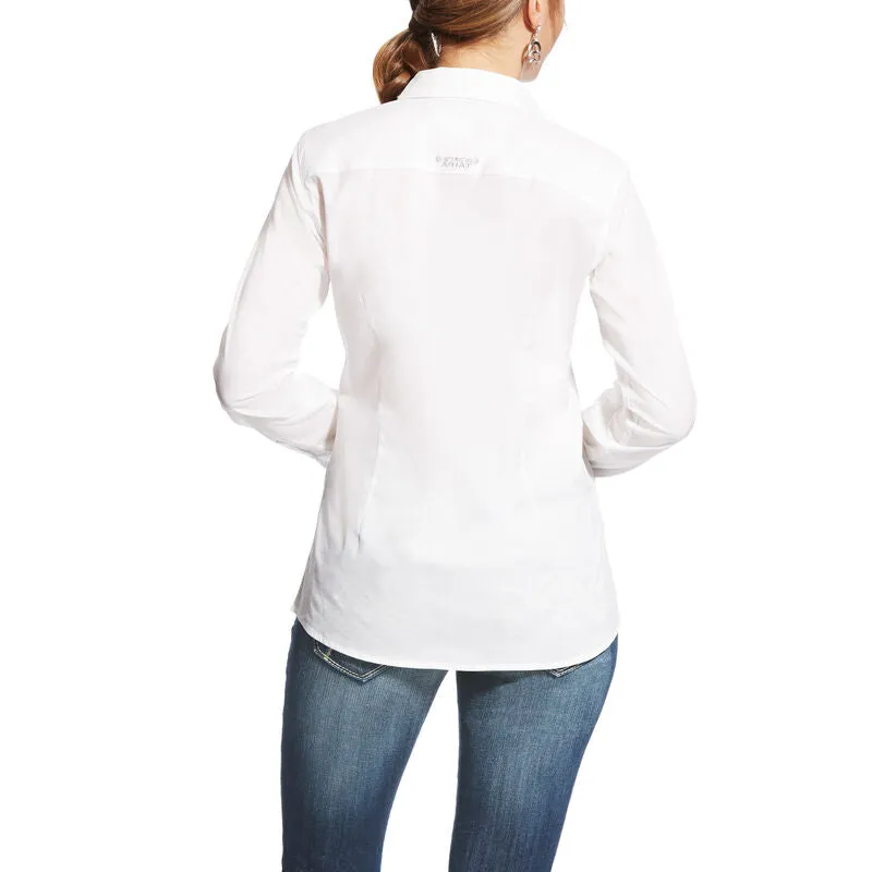 Women's Ariat Kirby Stretch White Button Down Shirt