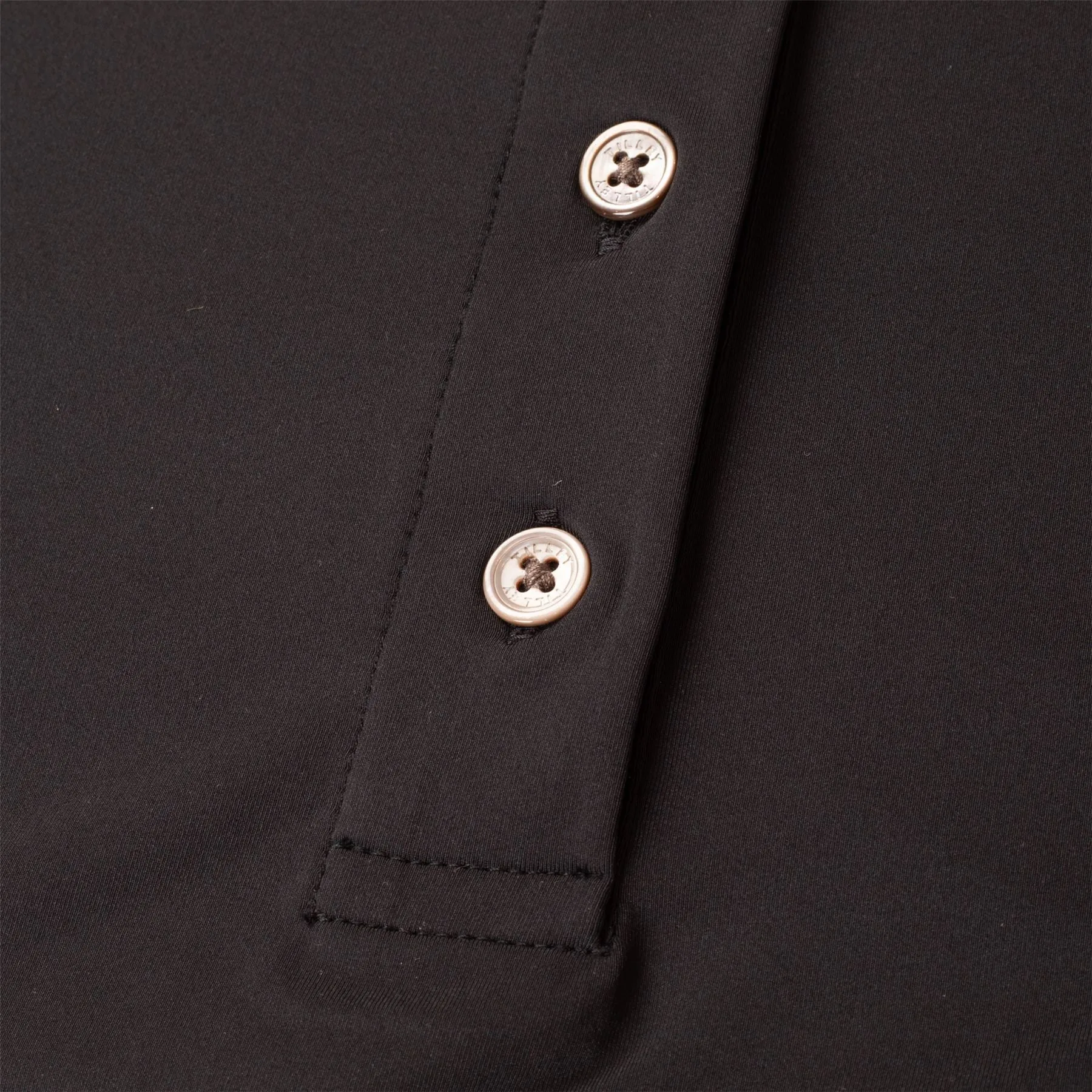 Womens LS Polo Black - AW24